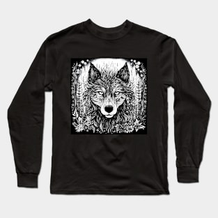 Wolf in the forest Long Sleeve T-Shirt